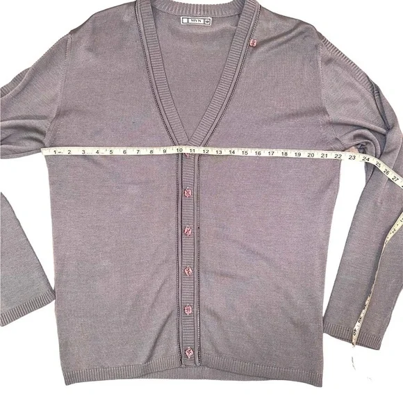 ‼️CLEARANCE ‼️ LAST CHANCE‼️ MYN Grey Cardigan size Men’s 2XL - Picture 6 of 17